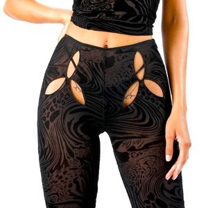 I AM GIA black Amina pant size small